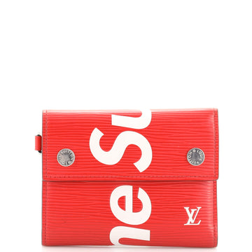 Louis Vuitton Chain Wallet Limited Edition Supreme Epi Leather