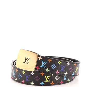 Louis Vuitton LV Cut Reversible Belt Monogram Multicolor and Leather Medium