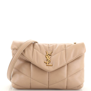 Saint Laurent LouLou Puffer Shoulder Bag Quilted Leather Mini