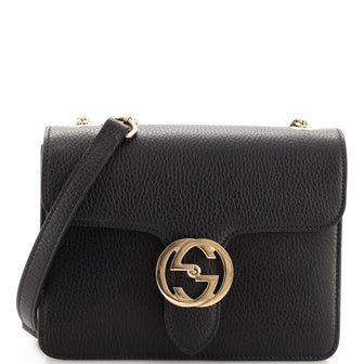 Gucci Interlocking Shoulder Bag (Outlet) Leather Small