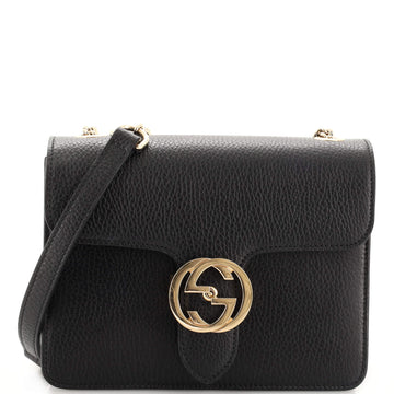 Gucci Interlocking Shoulder Bag (Outlet) Leather Small