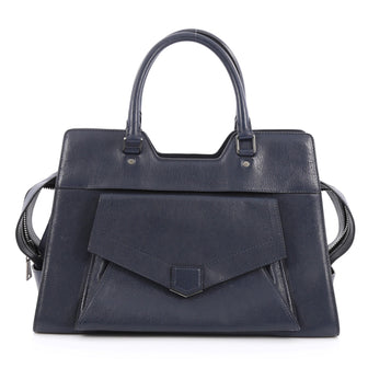 Proenza Schouler PS13 Satchel Leather Small Blue 1949802