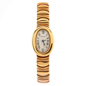 Cartier Baignoire Quartz Watch Yellow Gold 18