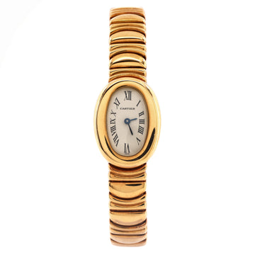 Cartier Baignoire Quartz Watch Yellow Gold 18