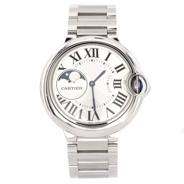 Ballon Bleu de Cartier Moonphase Automatic Watch Stainless Steel 37