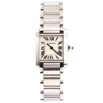 Cartier Tank Francaise Quartz Watch Stainless Steel 20