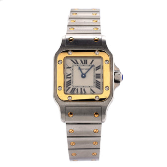 Cartier Santos de Cartier Galbee Quartz Watch Stainless Steel and Yellow Gold 24