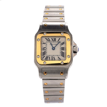 Cartier Santos de Cartier Galbee Quartz Watch Stainless Steel and Yellow Gold 24
