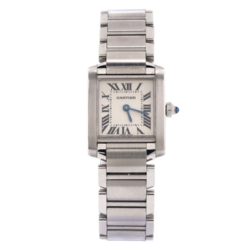 Cartier Tank Francaise Quartz Watch Stainless Steel 20