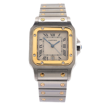 Cartier Santos de Cartier Galbee Quartz Watch Stainless Steel and Yellow Gold 29