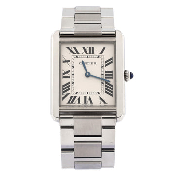 Cartier Tank Solo Quartz Watch Stainless Steel 27