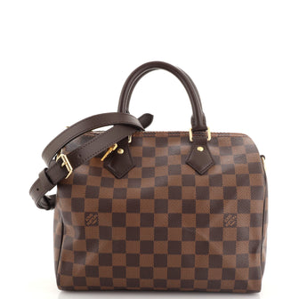 Louis Vuitton Speedy Bandouliere Bag Damier 25