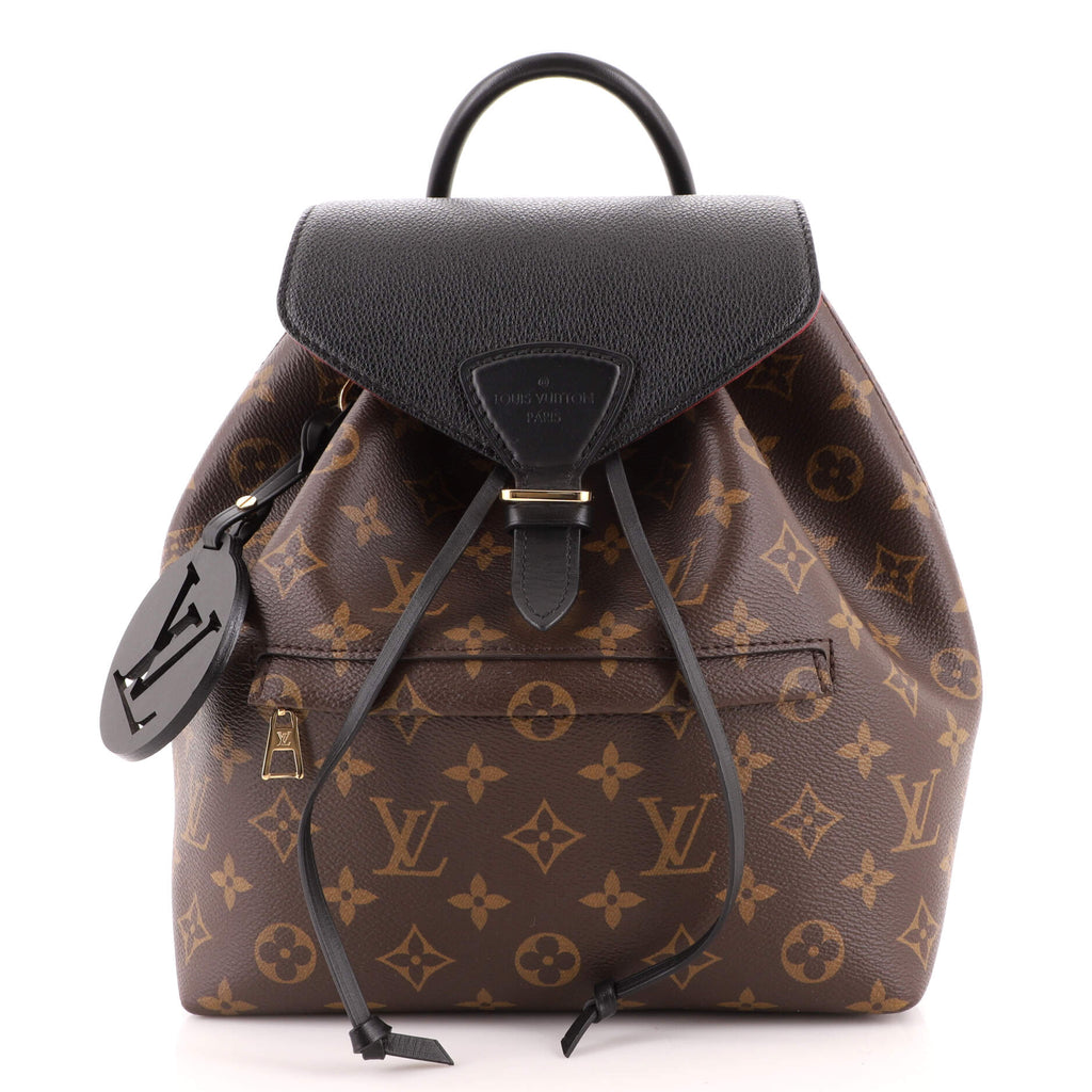 Louis Vuitton Monogram Montsouris MM Backpack Leather ref.504773
