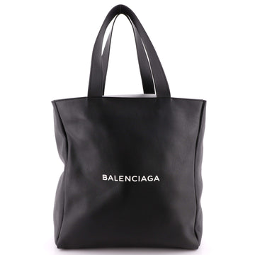 Balenciaga Logo Open Tote Leather Medium