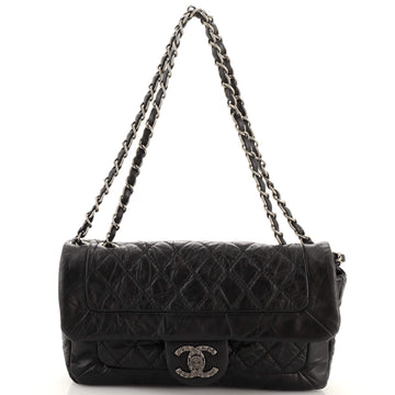Chanel Coco Rider Flap Bag Quilted Aged Calfskin Medium