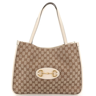 Gucci Horsebit 1955 Tote GG Canvas Medium