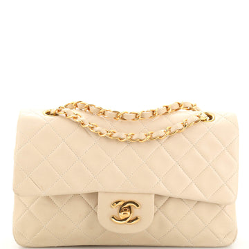 Chanel Vintage Classic Double Flap Bag Quilted Lambskin Small