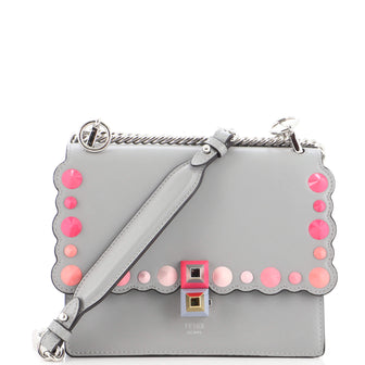 Fendi Kan I Bag Studded Leather Small