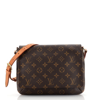 Louis Vuitton Musette Tango Handbag Monogram Canvas