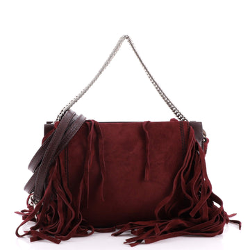 Givenchy Cross 3 Crossbody Bag Fringe Leather and Suede Small