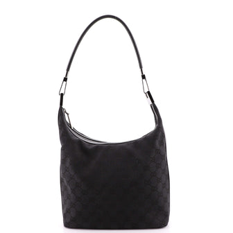 Gucci Vintage Clasp Handle Hobo GG Canvas Medium
