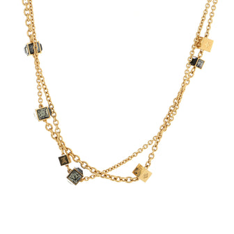 Louis Vuitton Gamble Long Necklace Metal and Crystals