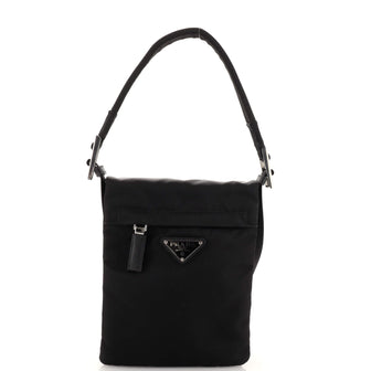 Prada Double Flat Crossbody Bag Tessuto Small