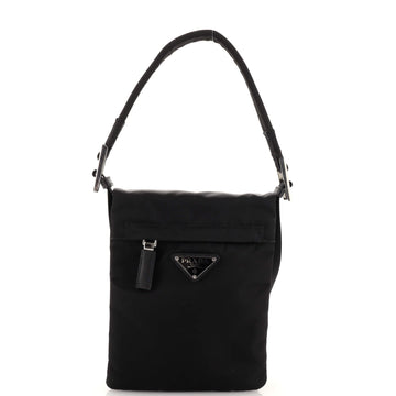 Prada Double Flat Crossbody Bag Tessuto Small