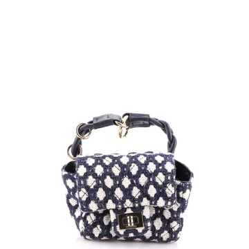 Chanel Reissue 2.55 Ankle Wrist Flap Bag Quilted Tweed