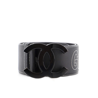 Chanel Gabrielle CC Buckle Belt Leather and Resin Wide