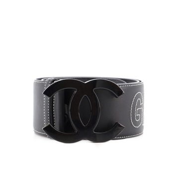 Chanel Gabrielle CC Buckle Belt Leather and Resin Wide
