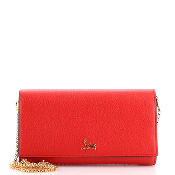 Christian Louboutin Boudoir Chain Wallet Leather