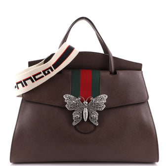 Gucci Totem Top Handle Bag Leather Large