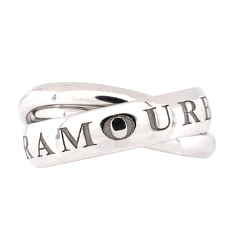 Cartier Vintage Or Amour Et Trinity Ring 18K White Gold