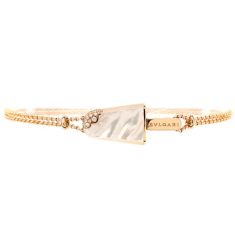 Bvlgari Gelati Bracelet 18K Rose Gold with Mother of Pearl and Diamonds