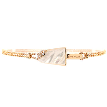 Bvlgari Gelati Bracelet 18K Rose Gold with Mother of Pearl and Diamonds