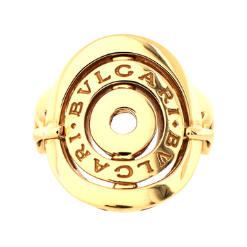 Bvlgari Astrale Cerchi Shield Ring 18K Yellow Gold