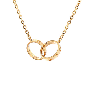 Cartier Love Interlocking Necklace 18K Yellow Gold