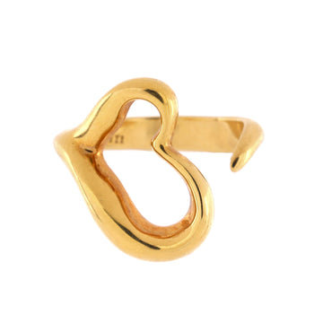 Tiffany & Co. Elsa Peretti Open Heart Ring 18K Yellow Gold Small