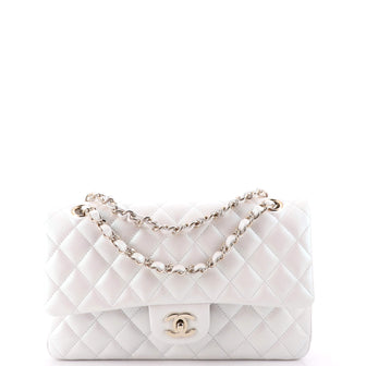Chanel Classic Double Flap Bag Quilted Iridescent Lambskin Medium
