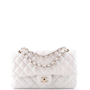 Chanel Classic Double Flap Bag Quilted Iridescent Lambskin Medium