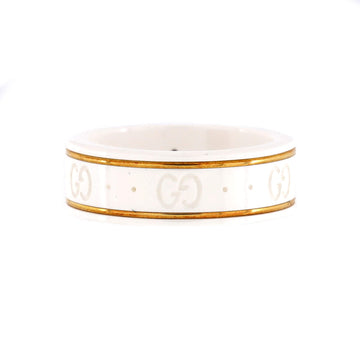 Gucci Icon Ring GG Zirconia with 18K Yellow Gold