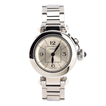 Cartier Miss Pasha Quartz Watch Stainless Steel 27