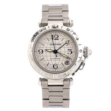 Cartier Pasha C GMT Automatic Watch Stainless Steel 35