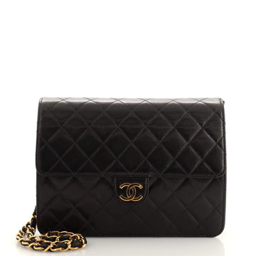 Chanel Vintage Clutch with Chain Quilted Leather Small
