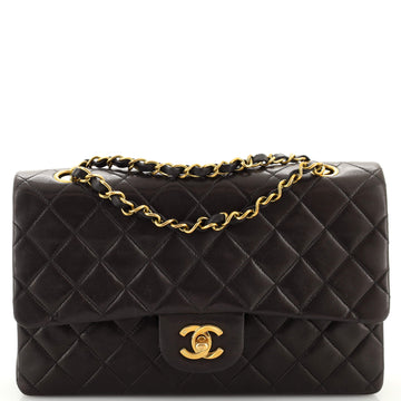 Chanel Vintage Classic Double Flap Bag Quilted Lambskin Medium