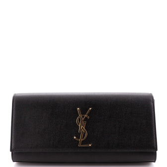 Saint Laurent Classic Monogram Clutch Leather Long