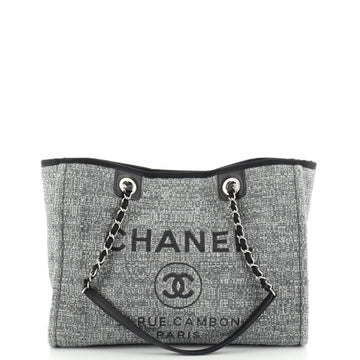 Chanel Deauville Tote Raffia with Glitter Detail Small