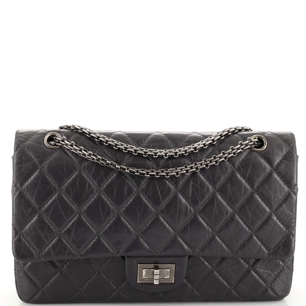 Chanel Reissue 2.55 Flap Bag Quilted Aged Calfskin 227 Gray 19505677