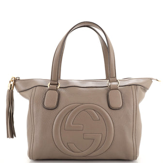 Gucci Soho Zip Tote Leather Small